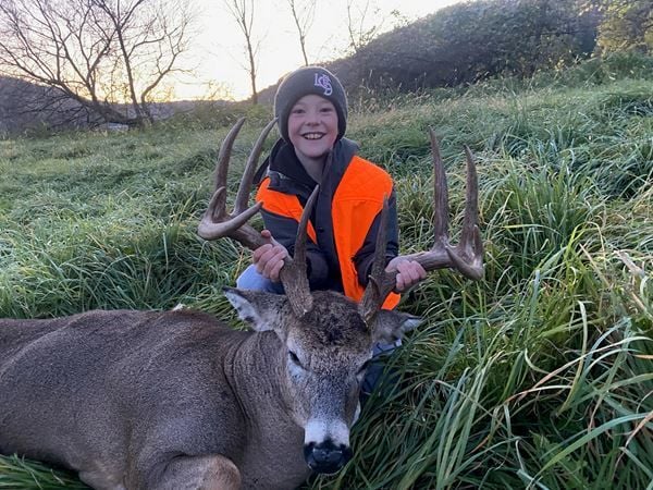 Keegan's first buck